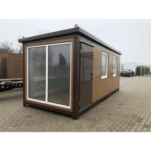 bÜrocontainer 6 x 2,40 holzfarbe